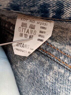 33x33 Gitano Vintage Mens Acid Wash Jeans 80s 90s Preppy Hip Hop